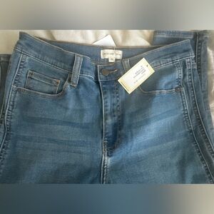 Crescent Blue Skinny Jeans Classic Denim